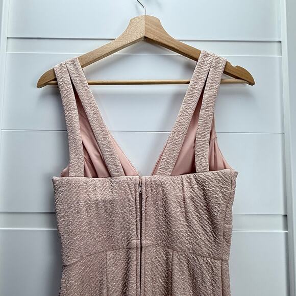 Speechless Women's V-Neck Sleeveless Shimmer Gown‎ Size 5  Dress - Blush Pink - - Picture 3 of 11